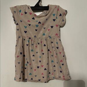 Heart Patterned Kids Dress